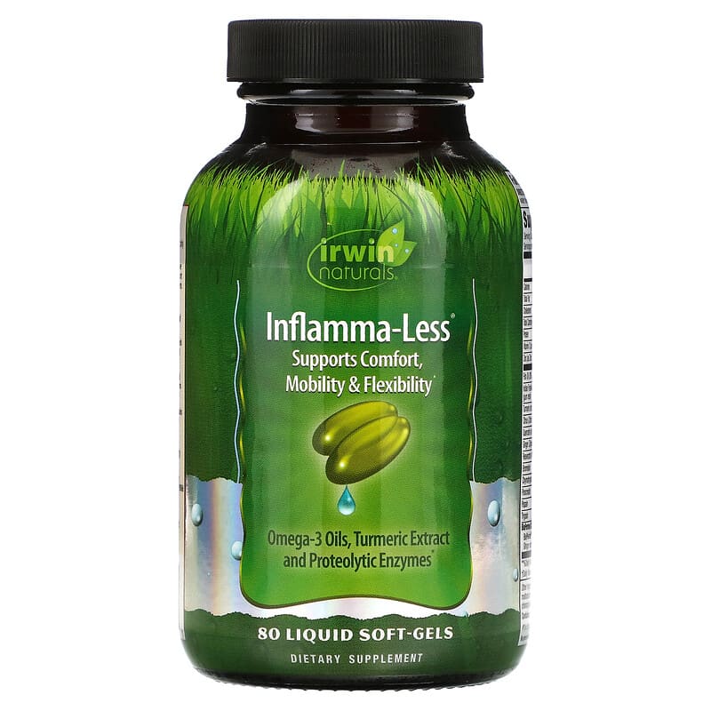 Irwin Naturals Inflamma-Less 80 Liquid Soft-Gels 1 Irwin Naturals Inflamma-Less 80 Liquid Soft-Gels 710363568191