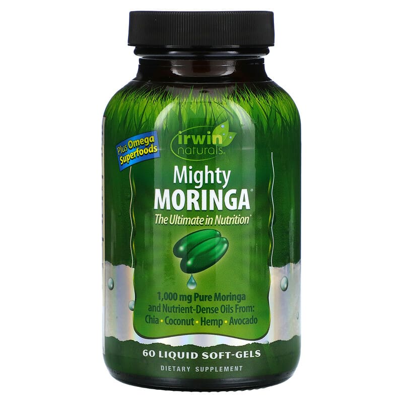 Irwin Naturals Mighty Moringa 60 Liquid Soft-Gels 1 Irwin Naturals Mighty Moringa 60 Liquid Soft-Gels 710363583156