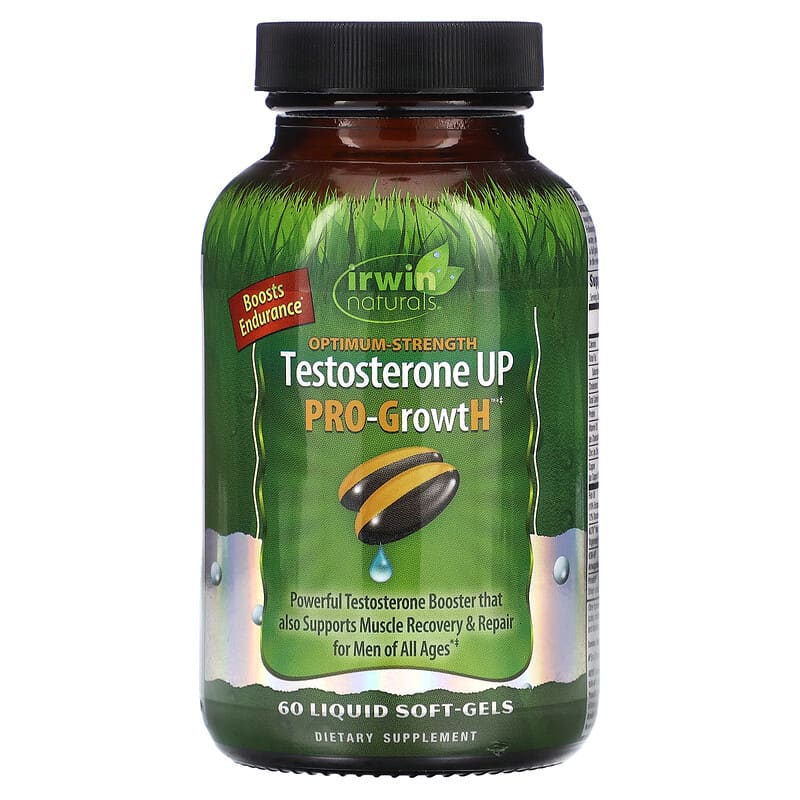 Irwin Naturals Optimum-Strength Testosterone UP Pro-GrowtH 60 Liquid Soft-Gels 1 Irwin Naturals Optimum-Strength Testosterone UP Pro-GrowtH 60 Liquid Soft-Gels 840081407110