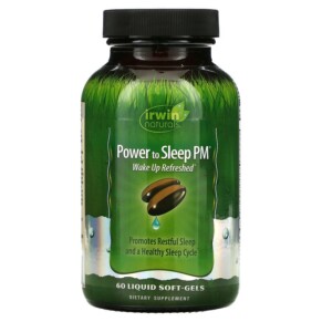Irwin Naturals Power to Sleep PM 60 Liquid Soft-Gels 710363568382