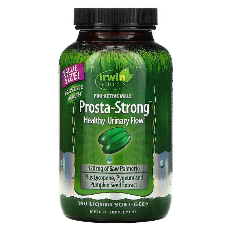 Irwin Naturals Prosta-Strong Healthy Urinary Flow 180 Liquid Soft-Gels 1 Irwin Naturals Prosta-Strong Healthy Urinary Flow 180 Liquid Soft-Gels 710363578299
