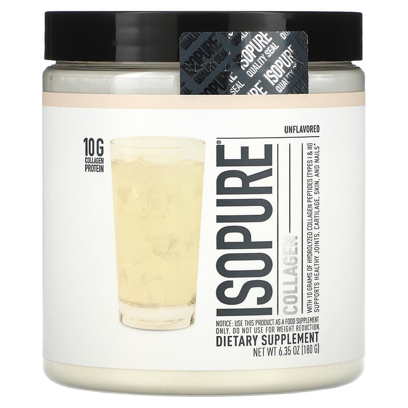 Isopure Collagen Unflavored 6.35 oz (180 g) 1 Isopure Collagen Unflavored 6.35 oz (180 g) 089094025526