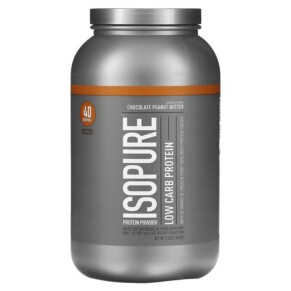 Isopure Low Carb Protein Powder Chocolate Peanut Butter 3 lb (1.36 kg) 089094024857