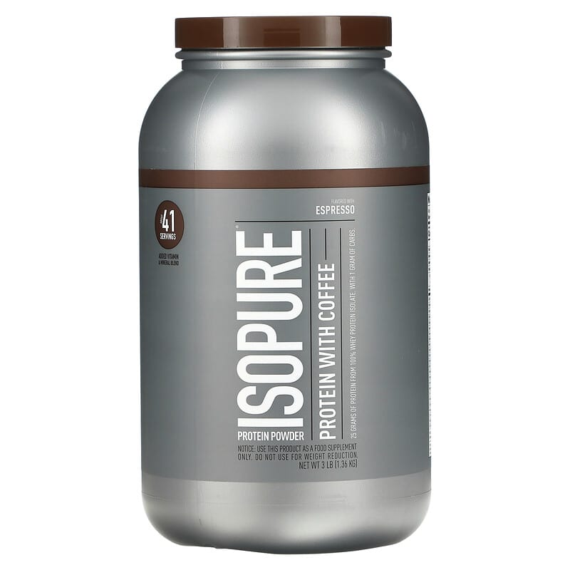 Isopure Protein Powder with Coffee Espresso 3 lb (1.36 kg) 1 Isopure Protein Powder with Coffee Espresso 3 lb (1.36 kg) 089094022297