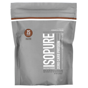 Isopure Zero Carb Protein Powder Cookies & Cream 1 lb (454 g) 089094022471