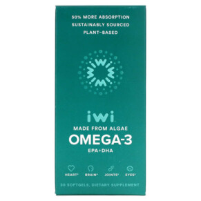 iWi Omega-3 EPA + DHA 30 Softgels 818353022002