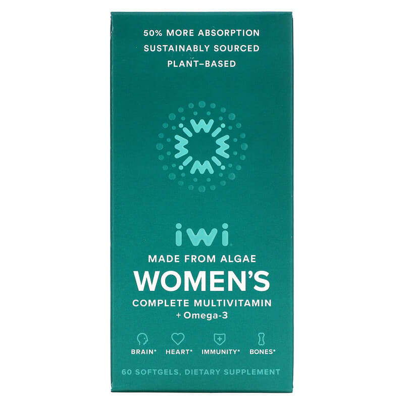 iWi Women's Complete Multivitamin + Omega-3 60 Softgels 1 iWi Women's Complete Multivitamin + Omega-3 60 Softgels 818353020435