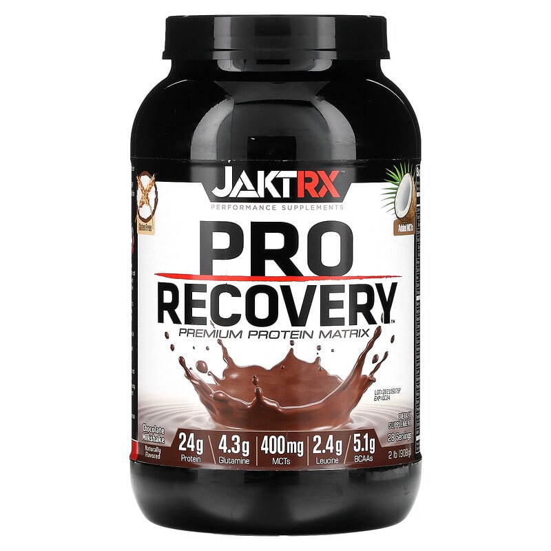 Jakt-RX Pro Recovery Premium Protein Matrix Chocolate Milkshake 2 lb (908 g) 1 Jakt-RX Pro Recovery Premium Protein Matrix Chocolate Milkshake 2 lb (908 g) 629046954018