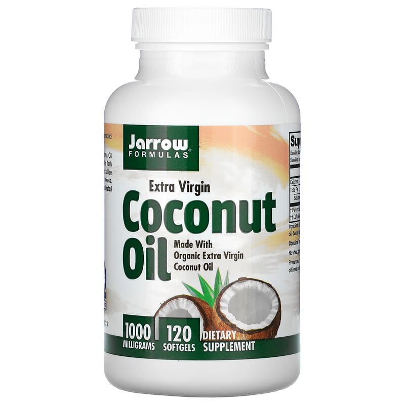 Jarrow Formulas Coconut Oil Extra Virgin 1,000 mg 120 Softgels 1 Jarrow Formulas Coconut Oil Extra Virgin 1.000 mg 120 Softgels 790011160472