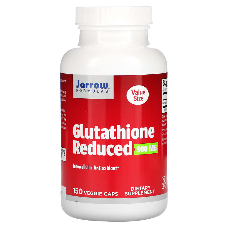 Jarrow Formulas Glutathione Reduced 500 mg 150 Veggie Caps 1 Jarrow Formulas Glutathione Reduced 500 mg 150 Veggie Caps 790011150916