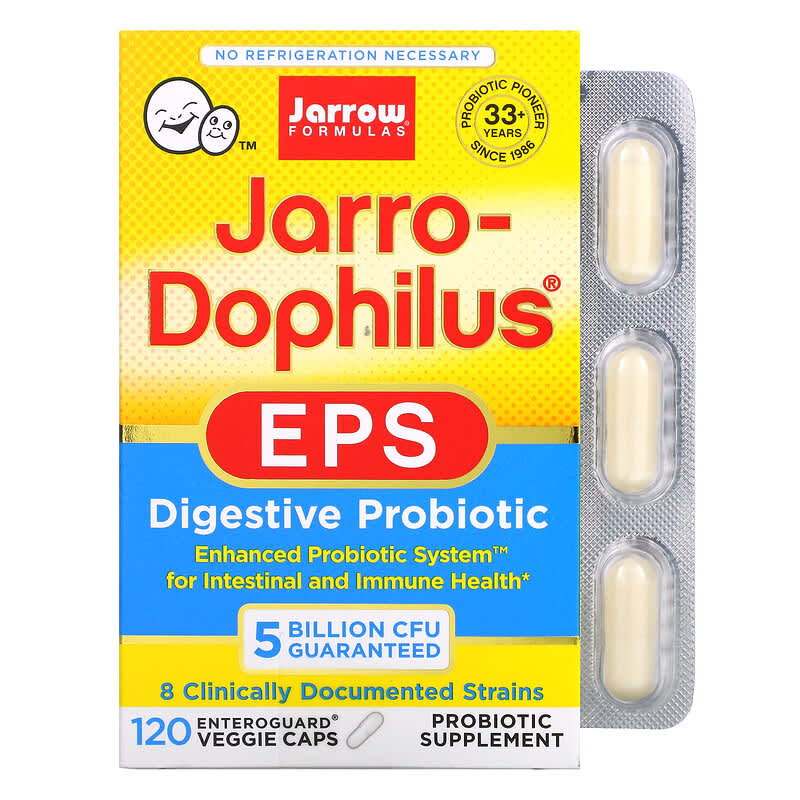 Jarrow Formulas Jarro-Dophilus EPS 5 Billion 120 Veggie Caps 1 Jarrow Formulas Jarro-Dophilus EPS 5 Billion 120 Veggie Caps 790011030249
