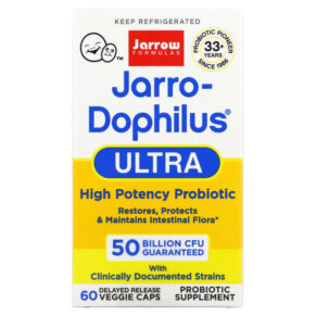 Jarrow Formulas Jarro-Dophilus Ultra 50 Billion 60 Delayed Release Veggie Caps 790011030263