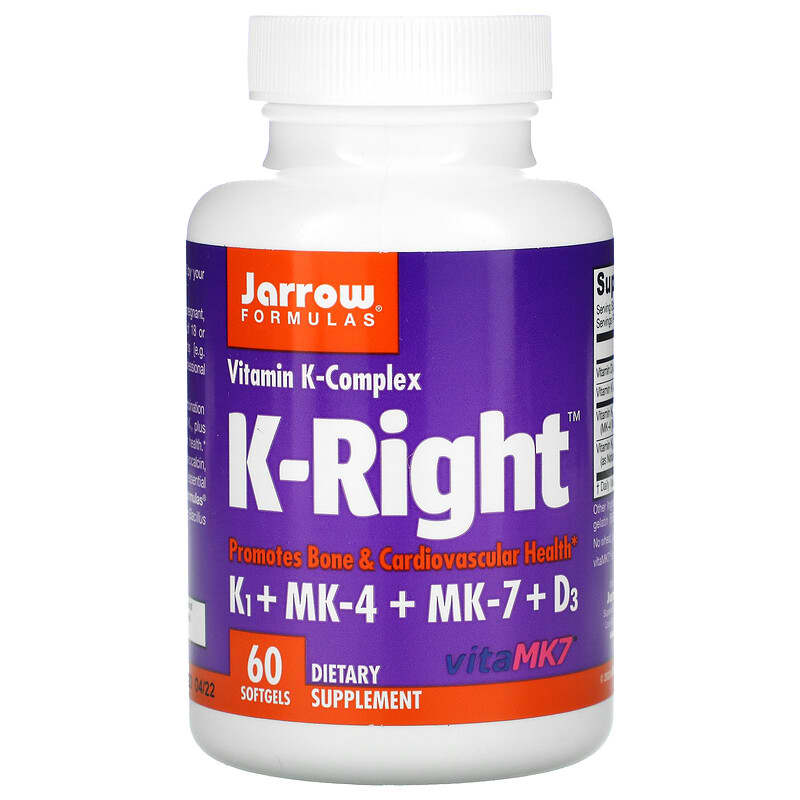 Jarrow Formulas K-Right 60 Softgels 1 Jarrow Formulas K-Right 60 Softgels 790011300090