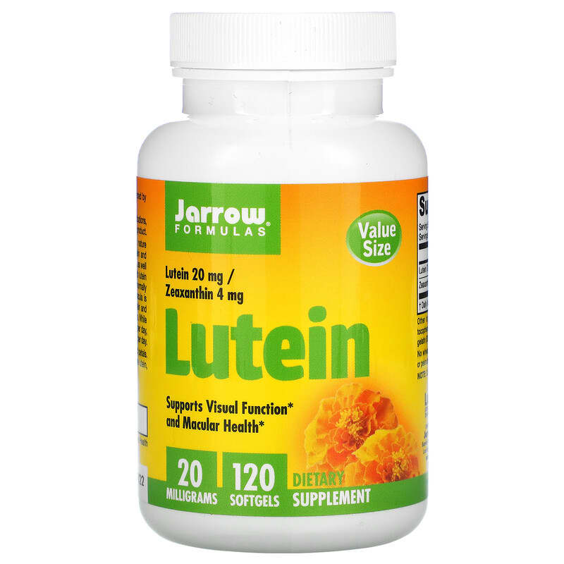 Jarrow Formulas Lutein 20 mg 120 Softgels 1 Jarrow Formulas Lutein 20 mg 120 Softgels 790011120353