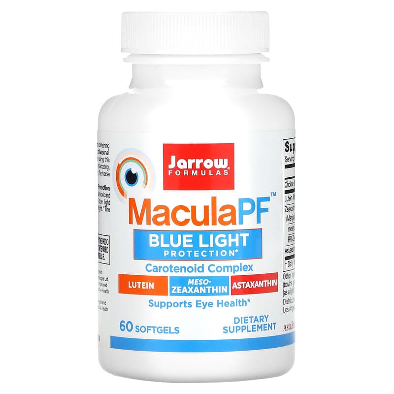Jarrow Formulas MaculaPF Blue Light Protection 60 Softgels 1 Jarrow Formulas MaculaPF Blue Light Protection 60 Softgels 790011290773