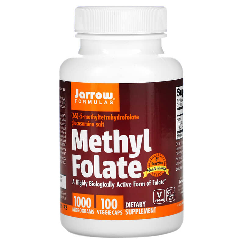 Jarrow Formulas Methyl Folate 1,000 mcg 100 viên 1 Jarrow Formulas Methyl Folate 1.000 mcg 100 Veggie Caps 790011300083