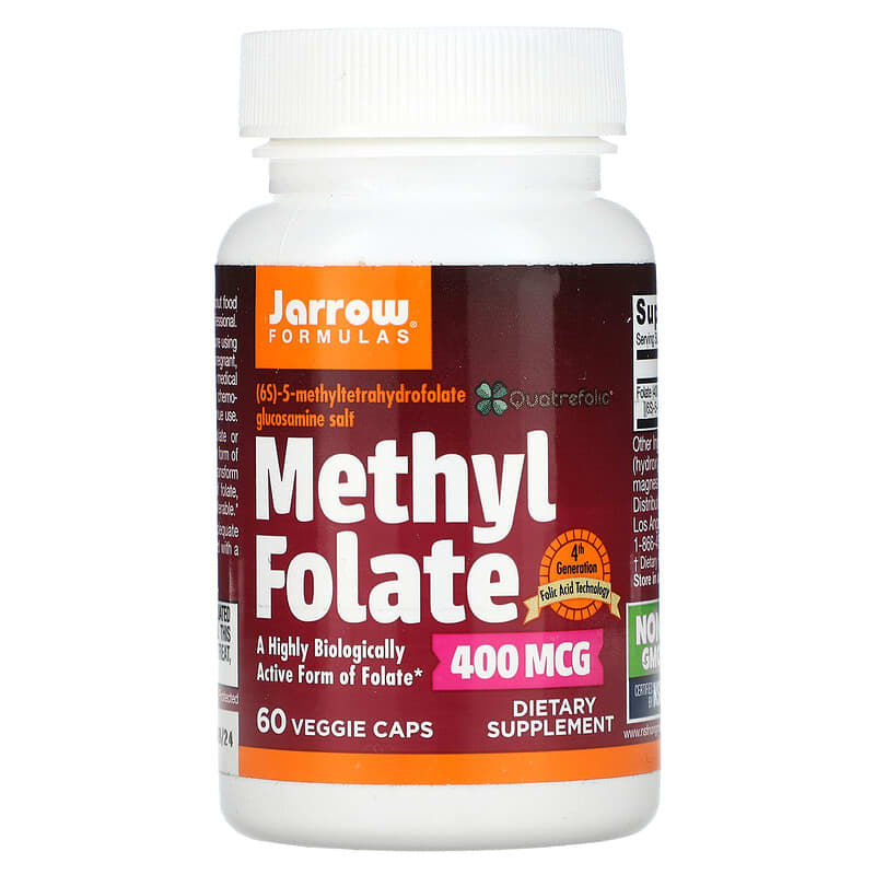 Jarrow Formulas Methyl Folate 400 mcg 60 viên 1 Jarrow Formulas Methyl Folate 400 mcg 60 Veggie Caps 790011300069