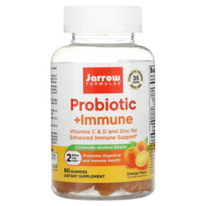 Jarrow Formulas Probiotic + Immune Orange 2 Billion 60 Gummies 790011037118
