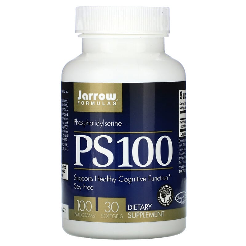 Jarrow Formulas PS 100 Phosphatidylserine 100 mg 30 Softgels 1 Jarrow Formulas PS 100 Phosphatidylserine 100 mg 30 Softgels 790011160052