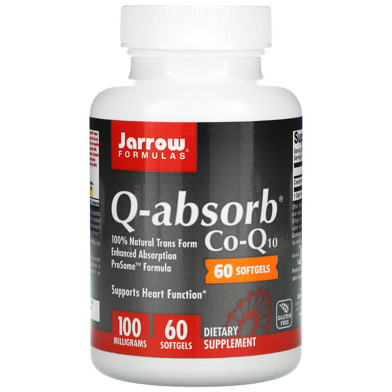 Jarrow Formulas Q-absorb Co-Q10 100 mg 60 Softgels 1 Jarrow Formulas Q-absorb Co-Q10 100 mg 60 Softgels 790011060123