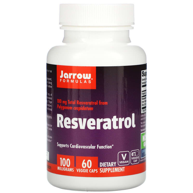 Jarrow Formulas Resveratrol 100 mg 60 Veggie Caps 1 Jarrow Formulas Resveratrol 100 mg 60 Veggie Caps 790011140818