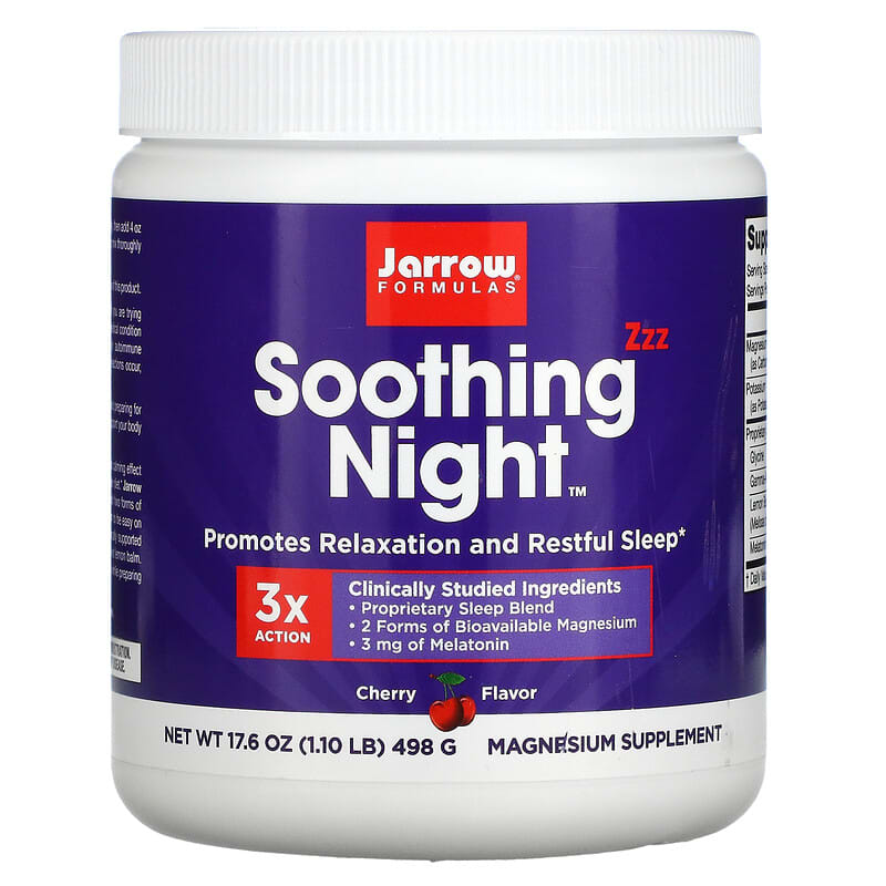 Jarrow Formulas Soothing Night Cherry 17.6 oz (498 g) 1 Jarrow Formulas Soothing Night Cherry 17.6 oz (498 g) 790011132219