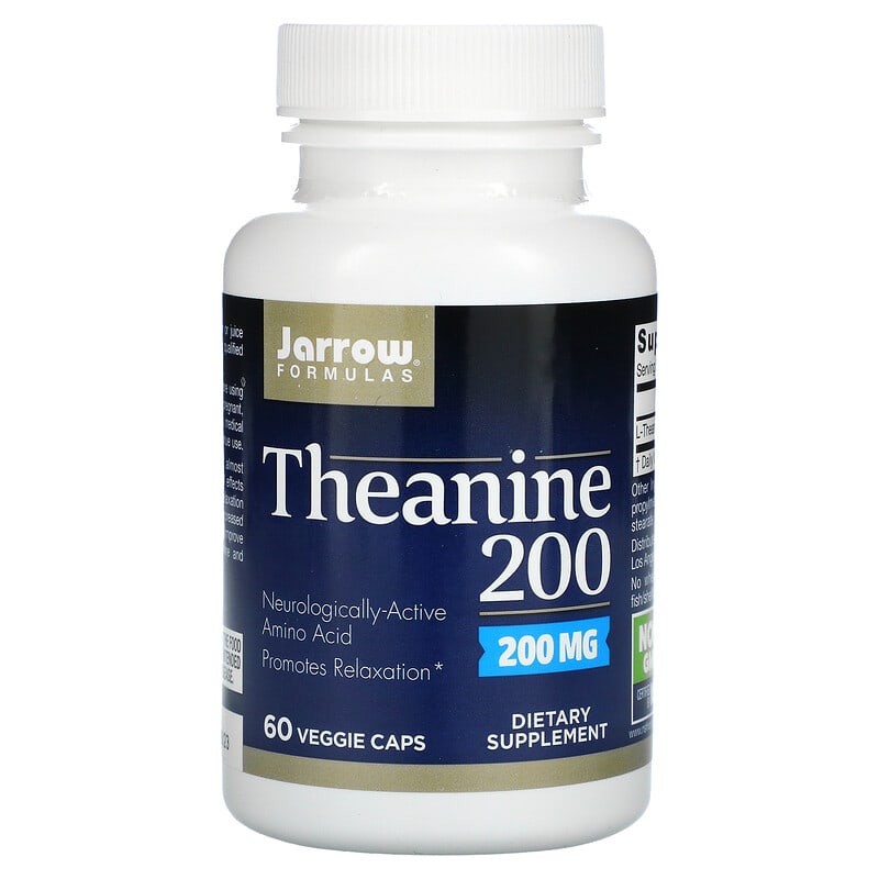 Jarrow Formulas Theanine 200 200 mg 60 Veggie Caps 1 Jarrow Formulas Theanine 200 200 mg 60 Veggie Caps 790011150572