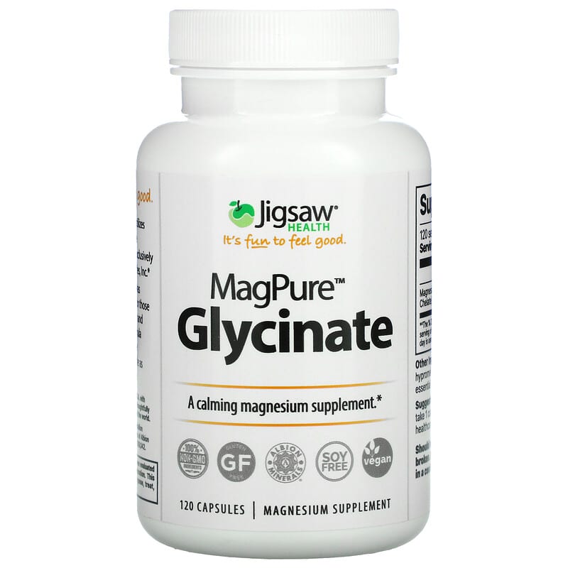 Jigsaw Health MagPure Glycinate 120 viên 1 Jigsaw Health MagPure Glycinate 120 Capsules 876634001573