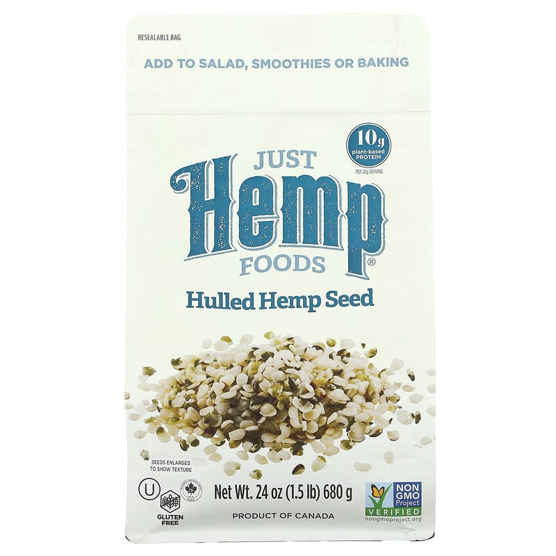 Just Hemp Foods Hulled Hemp Seeds 1.5 lbs (680 g) 1 Just Hemp Foods Hulled Hemp Seeds 1.5 lbs (680 g) 628356221216