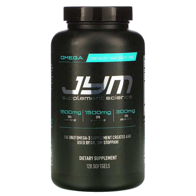 JYM Supplement Science Omega-3 120 Softgels 1 JYM Supplement Science Omega-3 120 Softgels 817047020379