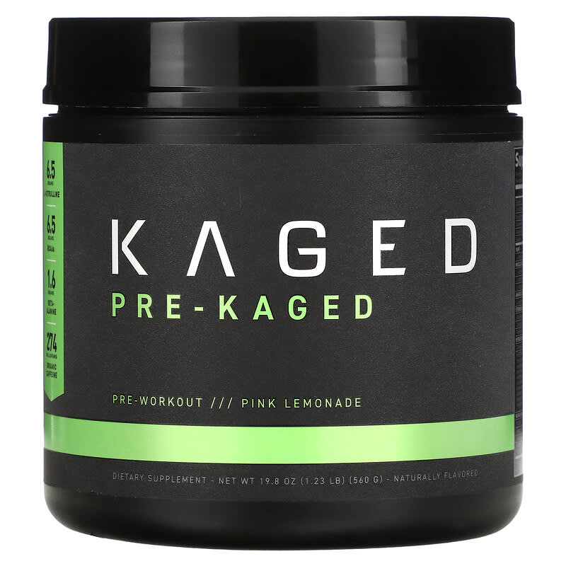 Kaged PRE-KAGED Pre-Workout Pink Lemonade 1.23 lb (560 g) 1 Kaged PRE-KAGED Pre-Workout Pink Lemonade 1.23 lb (560 g) 855894008904