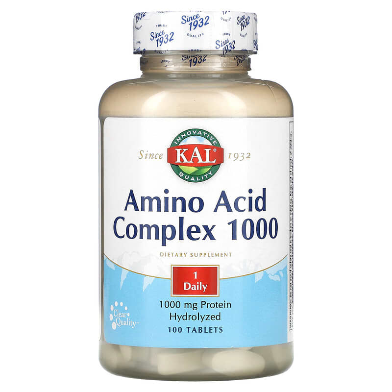 KAL Amino Acid Complex 1000 100 Tablets 1 KAL Amino Acid Complex 1000 100 Tablets 021245516101