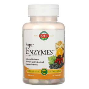 KAL Super Enzymes 60 Tablets 021245893080