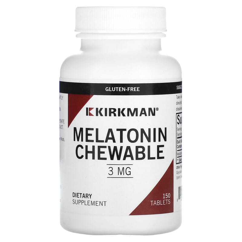 Kirkman Labs Melatonin Chewable 3 mg 150 viên 1 Kirkman Labs Melatonin Chewable 3 mg 150 Tablets 812325020461