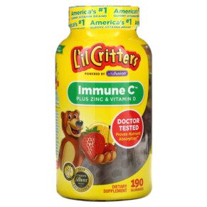 L'il Critters Immune C Plus Zinc & Vitamin D 190 Gummies 027917019451