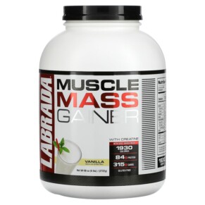 Labrada Nutrition Muscle Mass Gainer with Creatine Vanilla 6 lbs (2722 g) 710779570191