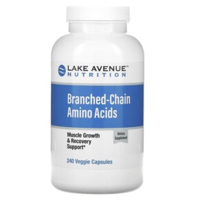 Lake Avenue Nutrition Branched-Chain Amino Acids 240 Veggie Capsules 898220015122
