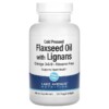 Lake Avenue Nutrition Cold Pressed Flaxseed Oil with Lignans 120 Veggie Softgels 898220015450