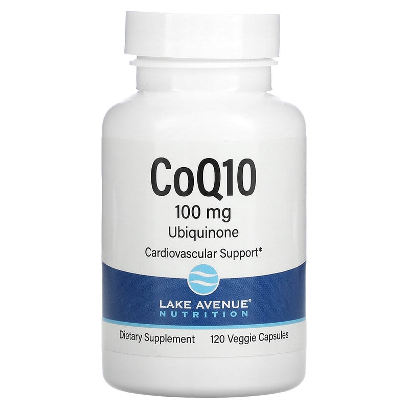 Lake Avenue Nutrition CoQ10 USP Grade Ubiquinone 100 mg 120 Veggie Capsules 1 Lake Avenue Nutrition CoQ10 USP Grade Ubiquinone 100 mg 120 Veggie Capsules 898220014149