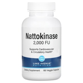 Lake Avenue Nutrition Nattokinase 2.000 FU 180 Veggie Capsules 898220016334