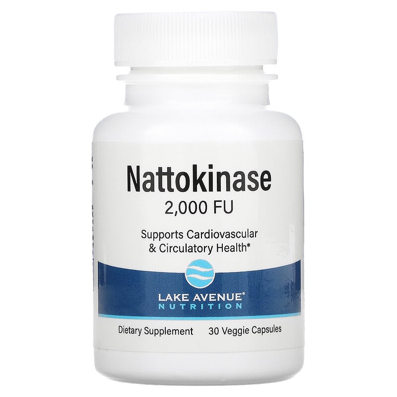 Lake Avenue Nutrition Nattokinase Proteolytic Enzyme 2.000 FUs 30 Veggie Capsules 1 Lake Avenue Nutrition Nattokinase Proteolytic Enzyme 2.000 FUs 30 Veggie Capsules 898220016327