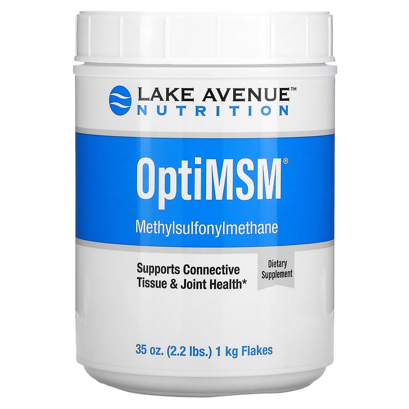 Lake Avenue Nutrition OptiMSM Flakes 2.2 lbs. (35 oz.) 1 Lake Avenue Nutrition OptiMSM Flakes 2.2 lbs. (35 oz.) 898220016273