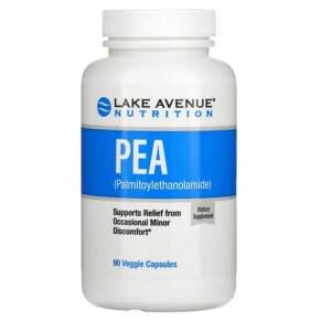 Lake Avenue Nutrition PEA (Palmitoylethanolamide) 90 Veggie Capsules 898220015955
