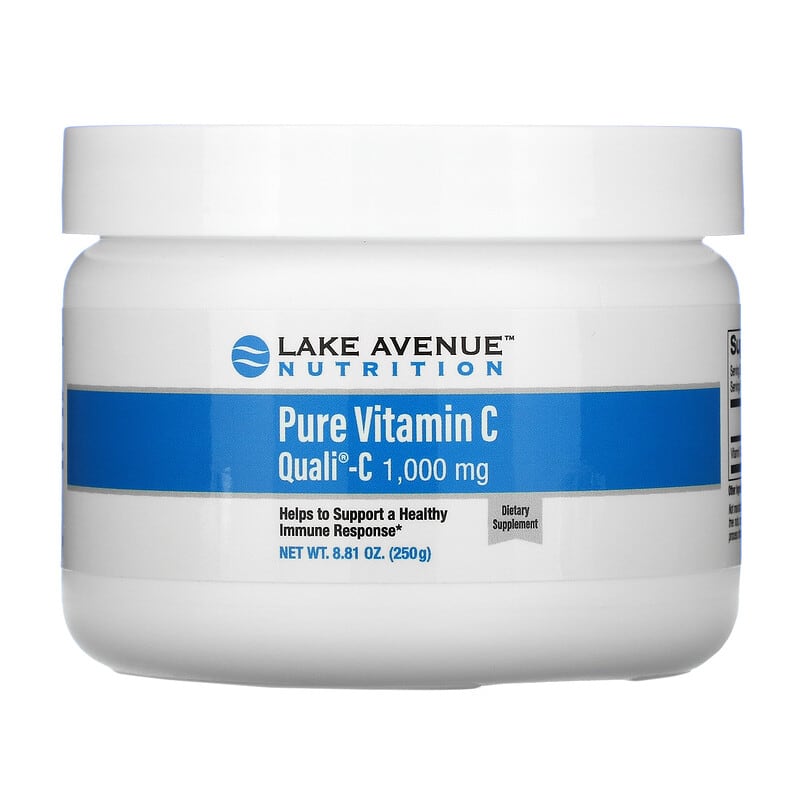 Lake Avenue Nutrition Pure Vitamin C Quali-C Powder 1,000 mg 8.81 oz (250 g) 1 Lake Avenue Nutrition Pure Vitamin C Quali-C Powder 1.000 mg 8.81 oz (250 g) 898220018550