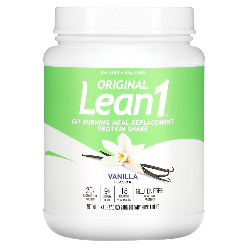 Lean1 Original Fat Burning Meal Replacement Protein Shake Vanilla 1.7 lbs (780 g) 1 Lean1 Original Fat Burning Meal Replacement Protein Shake Vanilla 1.7 lbs (780 g) 810033010828