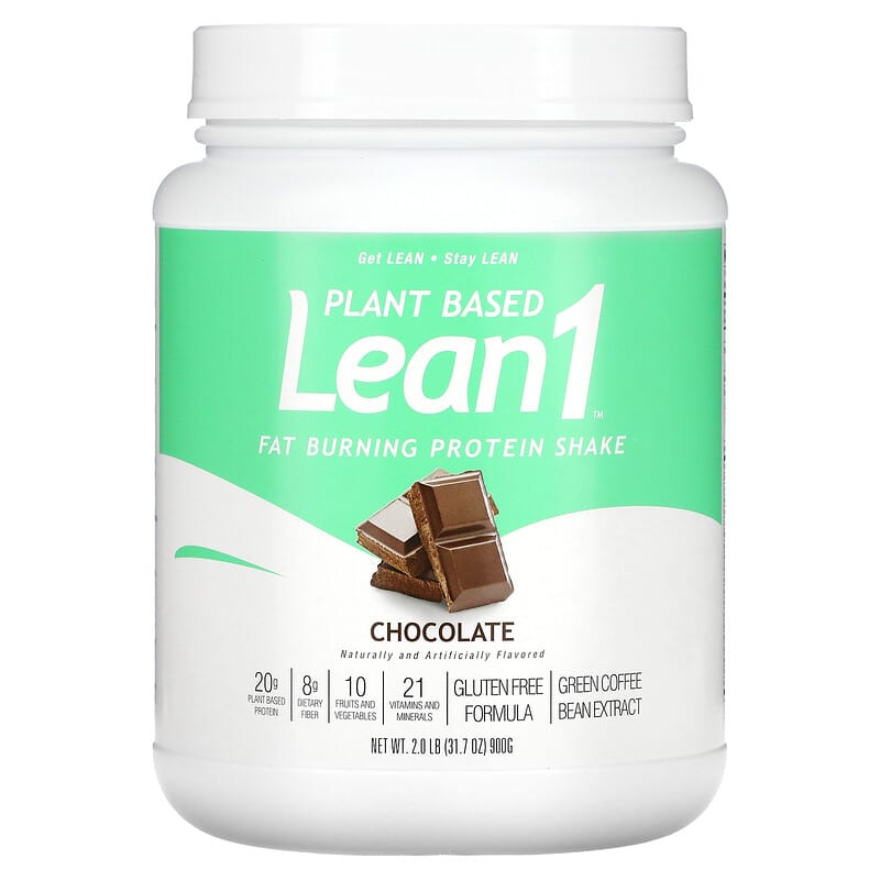 Lean1 Plant Based Fat Burning Protein Shake Chocolate 2 lb (900 g) 1 Lean1 Plant Based Fat Burning Protein Shake Chocolate 2 lb (900 g) 810033013027