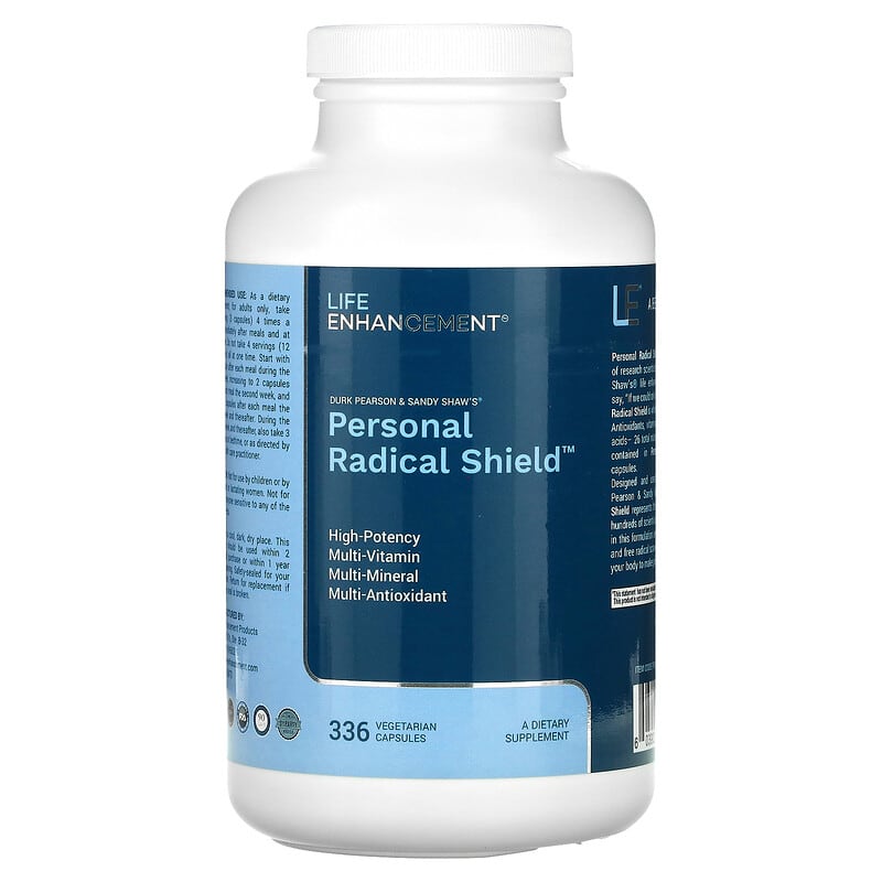 Life Enhancement Durk Pearson & Sandy Shaw's Personal Radical Shield 336 viên 1 Life Enhancement Durk Pearson & Sandy Shaw's Personal Radical Shield 336 Vegetarian Capsules 603902012807