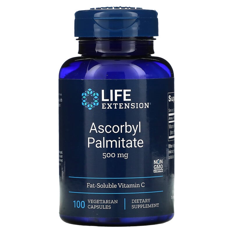 Life Extension Ascorbyl Palmitate 500 mg 100 viên 1 Life Extension Ascorbyl Palmitate 500 mg 100 Vegetarian Capsules 737870153313