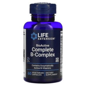 Life Extension BioActive Complete B-Complex 60 Vegetarian Capsules 737870194569