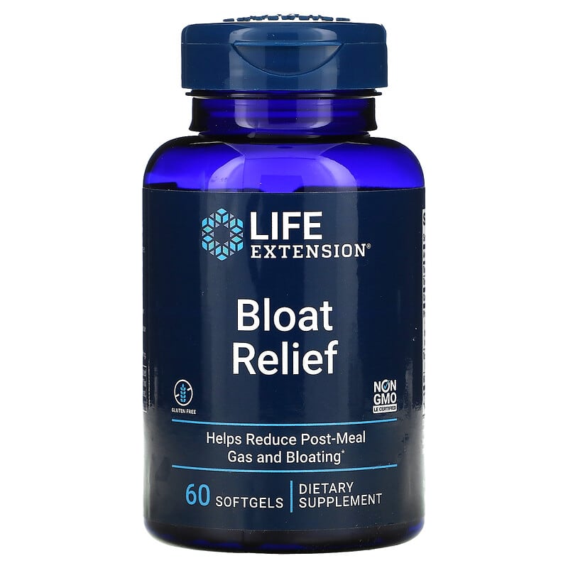 Life Extension Bloat Relief 60 Softgels 1 Life Extension Bloat Relief 60 Softgels 737870241263